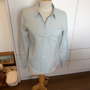 theory linen blouse